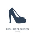 high heel shoes icon in trendy design style. high heel shoes icon isolated on white background. high heel shoes vector icon simple Royalty Free Stock Photo