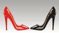 High-heel shoes(vector) Royalty Free Stock Photo