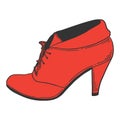 High heel shoes. Vector concept in doodle and sketch style Royalty Free Stock Photo