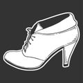 High heel shoes. Vector concept in doodle and sketch style Royalty Free Stock Photo