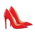 High heel shoes vector design illustration Royalty Free Stock Photo