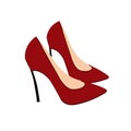 High heel shoes vector design illustration isolated Royalty Free Stock Photo