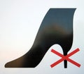High-heeled shoe Royalty Free Stock Photo