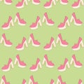 High heels seamless pattern Royalty Free Stock Photo