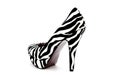 zebra High heels shoes