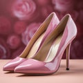 High heels for women plain elegant pink