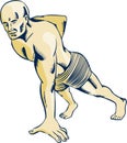 High Intensity Interval Training Push-up Etching