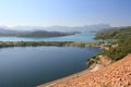 Loch, lake, water, resources, reservoir, sky, highland, hill, station, reflection, promontory, district, coast, mountain, bay, riv Royalty Free Stock Photo