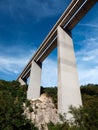 High Italian Motorway aka Autostrada Royalty Free Stock Photo