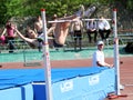 On the high jump Royalty Free Stock Photo