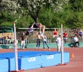 On the high jump Royalty Free Stock Photo