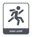 high jump icon in trendy design style. high jump icon isolated on white background. high jump vector icon simple and modern flat Royalty Free Stock Photo