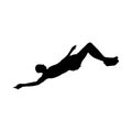 High Jumper Silhouette Royalty Free Stock Photo