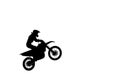 High jumping training motocross Royalty Free Stock Photo