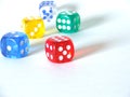 High Key Dice Royalty Free Stock Photo