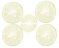 High key image-close up lemon slices