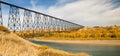 High level bridge at Lethbridge Royalty Free Stock Photo
