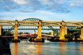 The High Level Bridge in Newcastle upon Tyne, UK Royalty Free Stock Photo