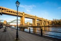 High level and Tyne bridge, Newcastle upon Tyne Royalty Free Stock Photo