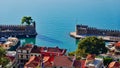 High Level View of Venetian Harbour, Nafpaktos, Greece