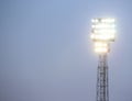 High light tower of a stadium Royalty Free Stock Photo