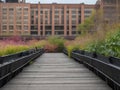 The High Line is a famous public park in Manhattan United States.