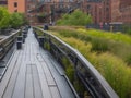 The High Line is a famous public park in Manhattan United States.