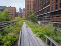 The High Line is a famous public park in Manhattan United States.