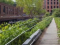 The High Line is a famous public park in Manhattan United States.