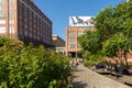 The High Line, known as High Line Park, elevated linear park. Royalty Free Stock Photo