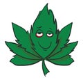 High marijuana leaf illustration vector Royalty Free Stock Photo