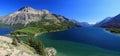 Waterton Lakes National Park Landscape Panorama of Upper Waterton Lake and Vimy Peak, Alberta, Canada