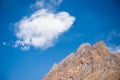 The high mountain in Annapurna sanctury Royalty Free Stock Photo