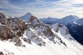 High mountain in Austrian Alps in winter