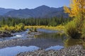 High mountain fishing stream Royalty Free Stock Photo