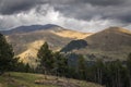 High Mountain Landscape at Collet de les Barraques, Pyrenees Royalty Free Stock Photo