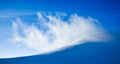 High mountain landscape: glaciers and clouds