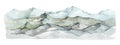 High mountain range landscape. Watercolor painted illustration. Hand drawn hills element. Rocky mountains natural