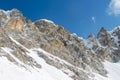 High mountain snow peaks of Tian Shan Royalty Free Stock Photo