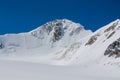 High mountain snow peaks of Tian Shan Royalty Free Stock Photo