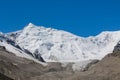 High mountain snow peaks of Tian Shan Royalty Free Stock Photo