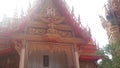 On the high mountain stands the Buddhist temple of the tiger cave Thailand