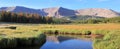 High mountain stream panorama in Utah