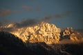 High mountain in sunlight near Ghizer Valley,Pakistan Royalty Free Stock Photo