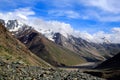 High mountain valley and rock field in Northern India Royalty Free Stock Photo