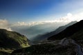 High mountain valley and rock field in Northern India Royalty Free Stock Photo