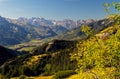 High mountain view on the Ecrins, France Royalty Free Stock Photo