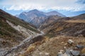 High mountain views: Kuari Pass, Curzon`s Trail, Garhwal Himalay