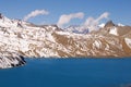 High-mountainous lake Tilicho Royalty Free Stock Photo