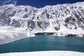 High-mountainous lake Tilicho Royalty Free Stock Photo